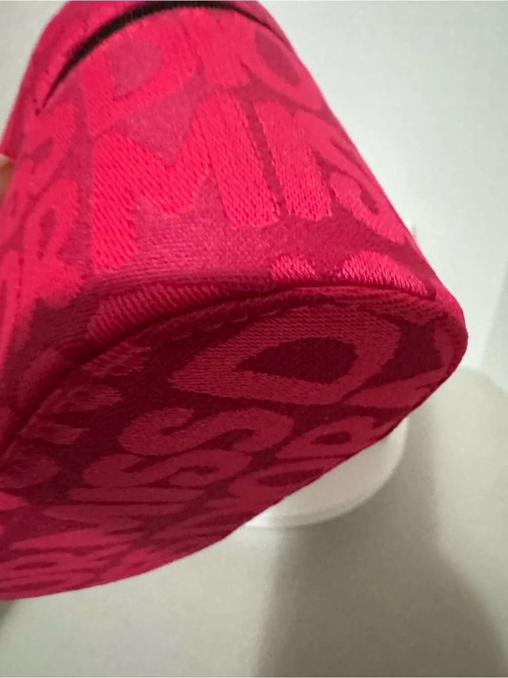 Dior Hot Pink Jacquard Cosmetic Case